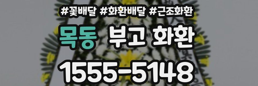 목동 부고 화환