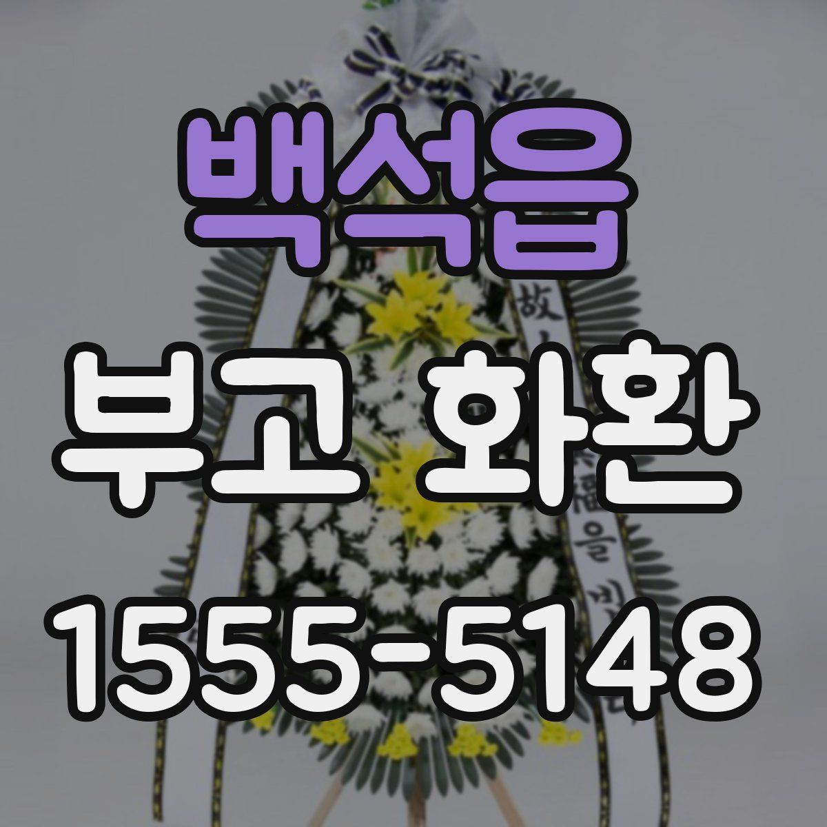 백석읍 부고 화환