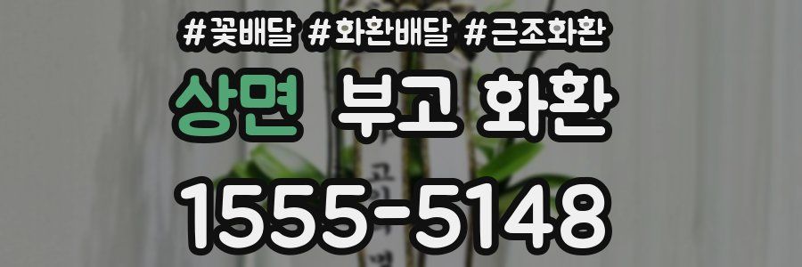 상면 부고 화환