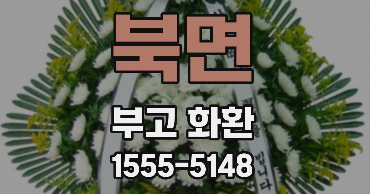 북면 부고 화환