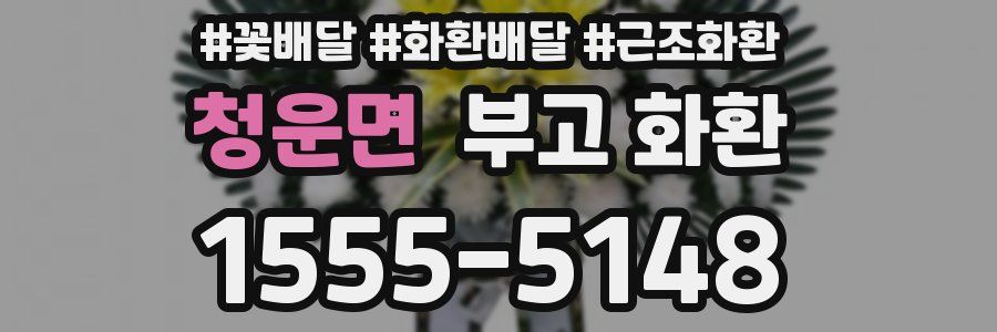 청운면 부고 화환