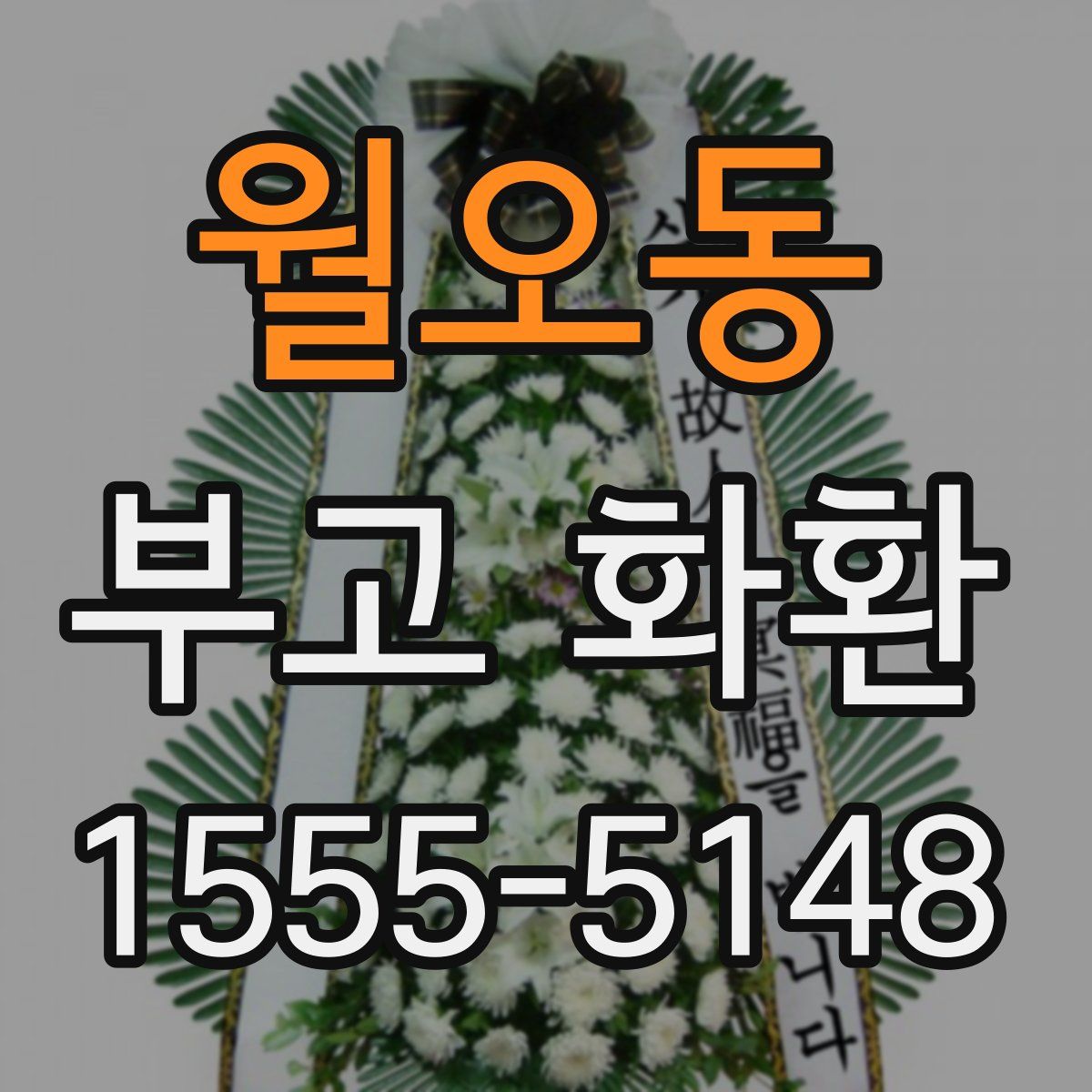 월오동 부고 화환