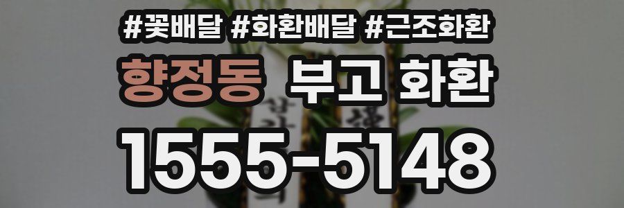향정동 부고 화환
