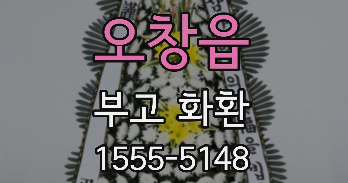 오창읍 부고 화환