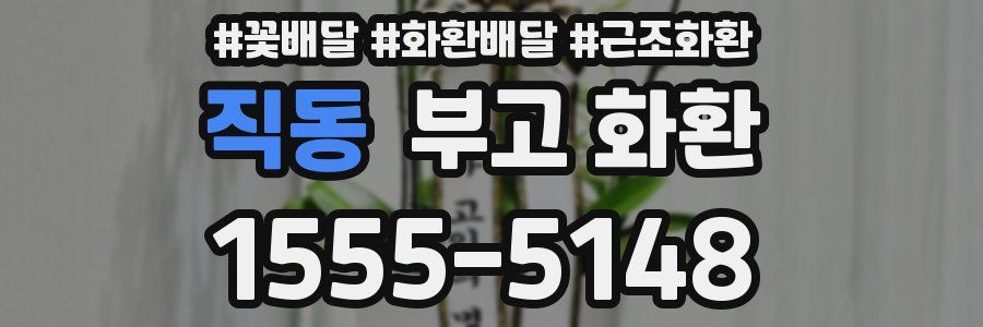 직동 부고 화환