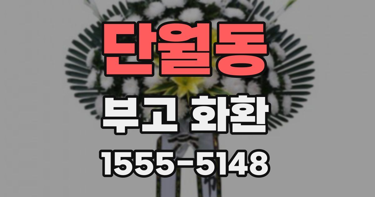 단월동 부고 화환