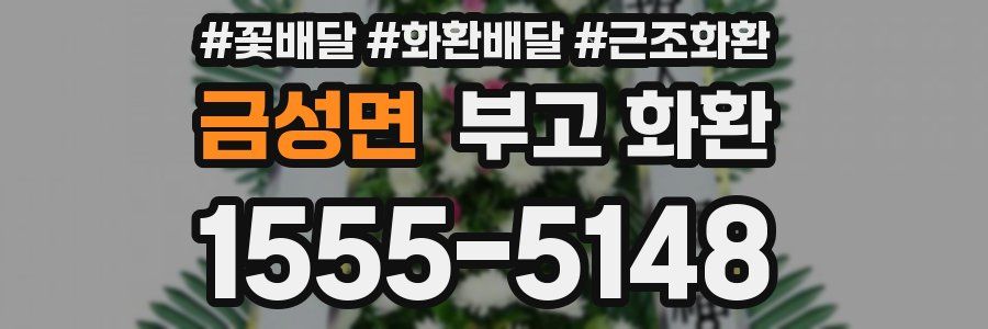 금성면 부고 화환