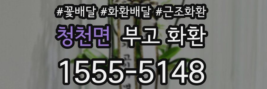 청천면 부고 화환