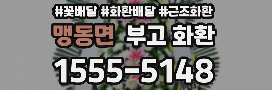 맹동면 부고 화환