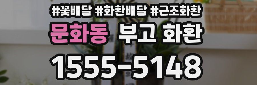 문화동 부고 화환