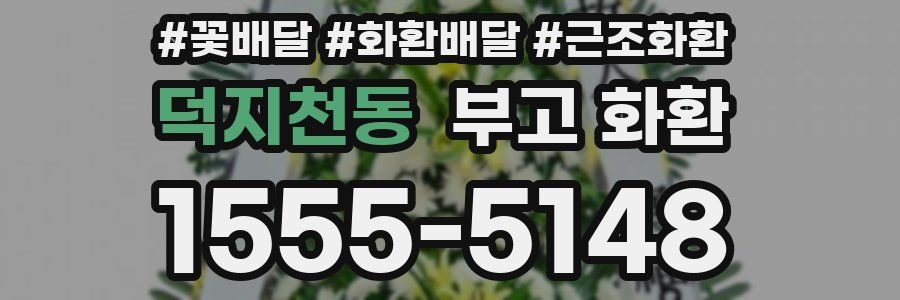 덕지천동 부고 화환