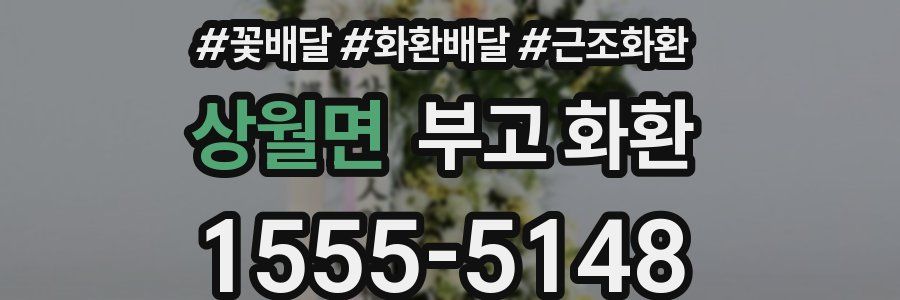 상월면 부고 화환