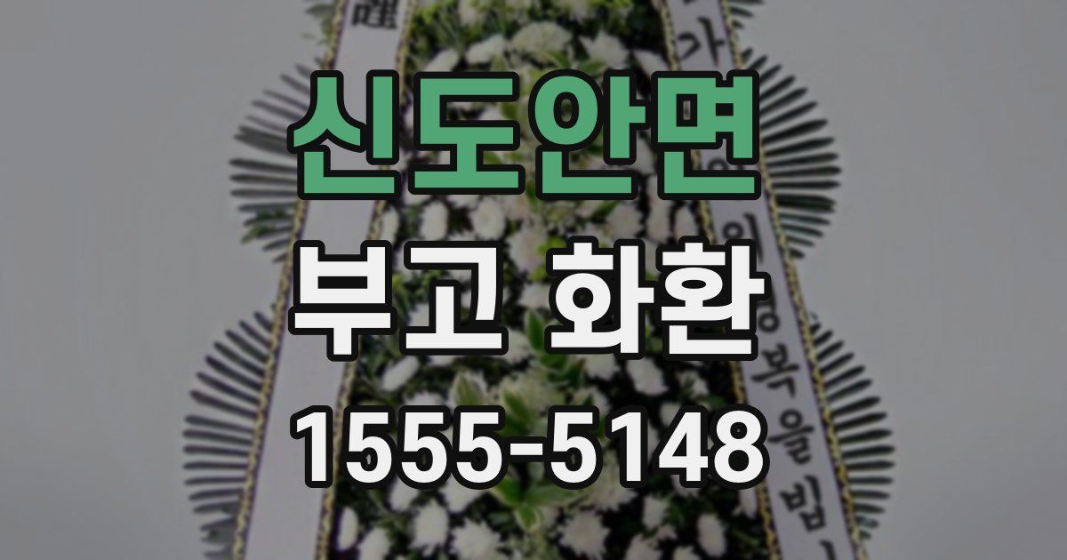 신도안면 부고 화환