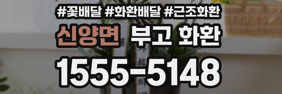 신양면 부고 화환