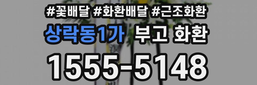 상락동1가 부고 화환