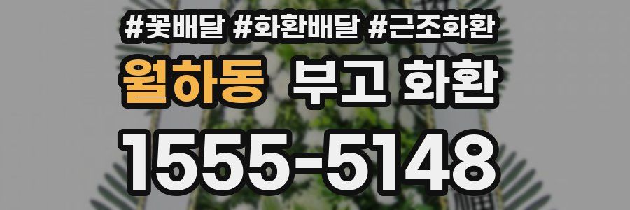 월하동 부고 화환