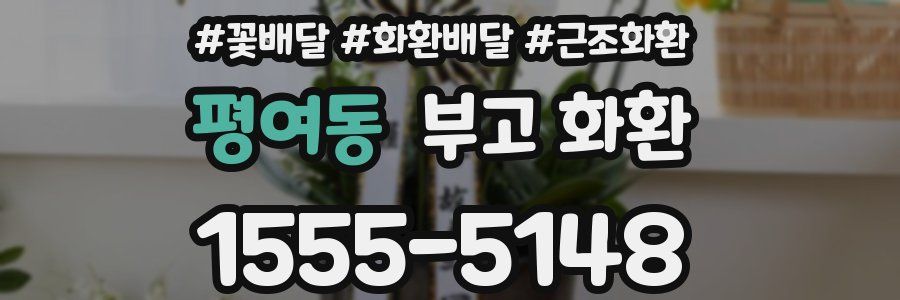 평여동 부고 화환
