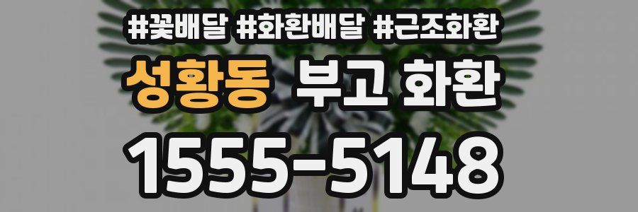성황동 부고 화환
