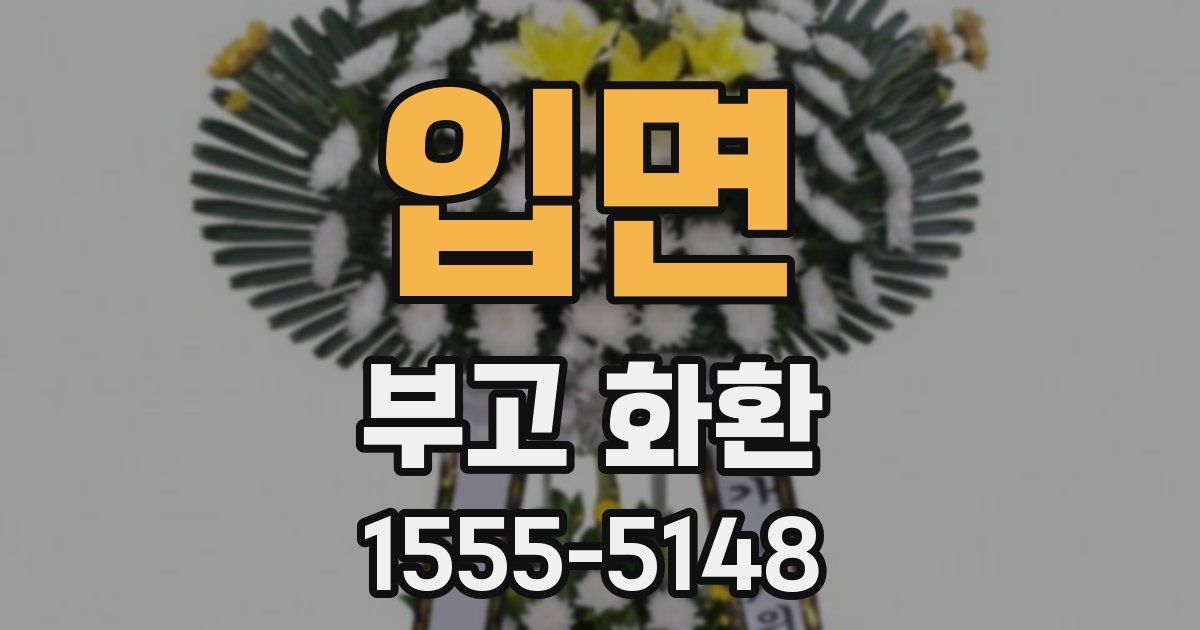 입면 부고 화환