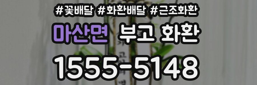 마산면 부고 화환