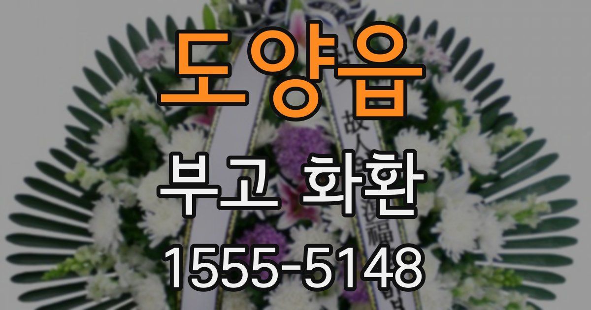 도양읍 부고 화환
