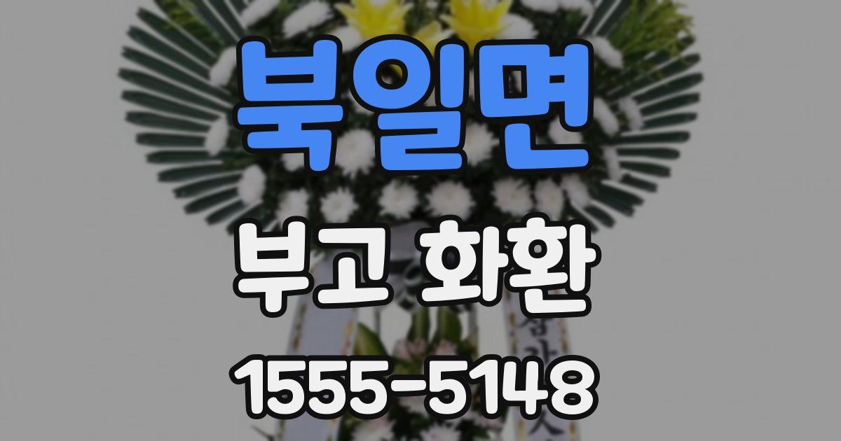 북일면 부고 화환