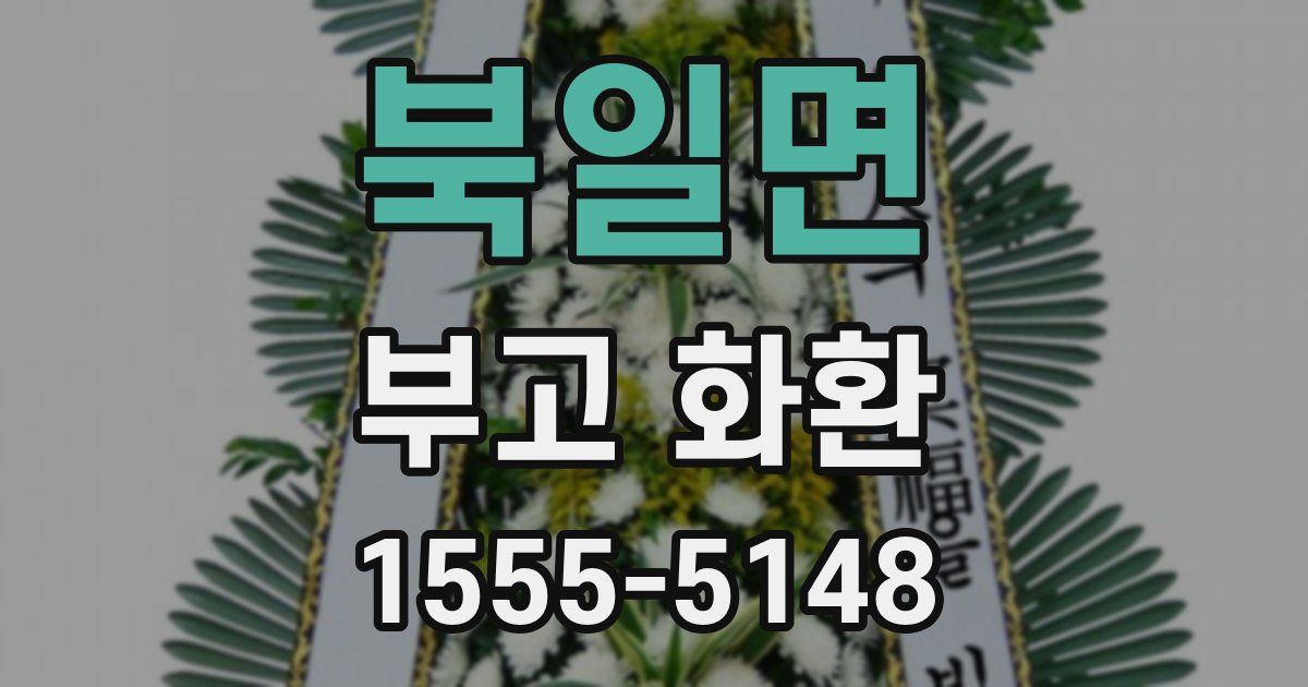 북일면 부고 화환
