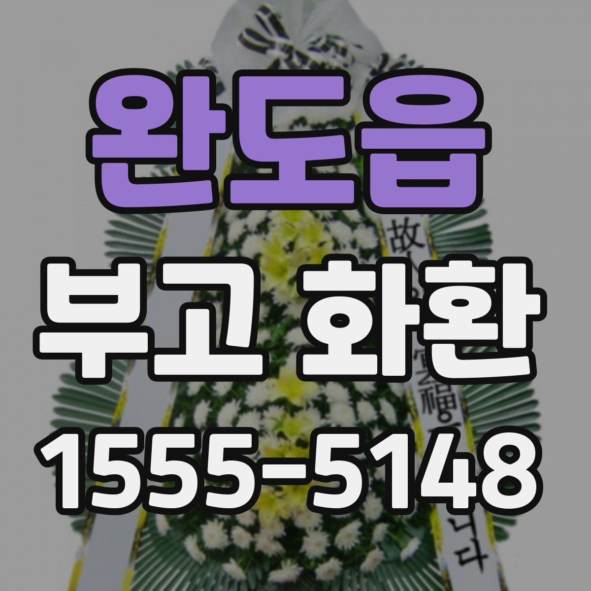 완도읍 부고 화환