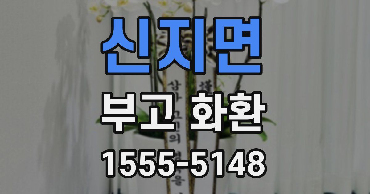 신지면 부고 화환