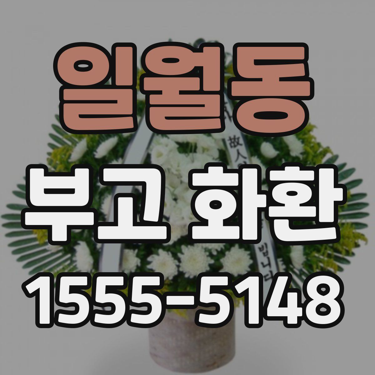 일월동 부고 화환