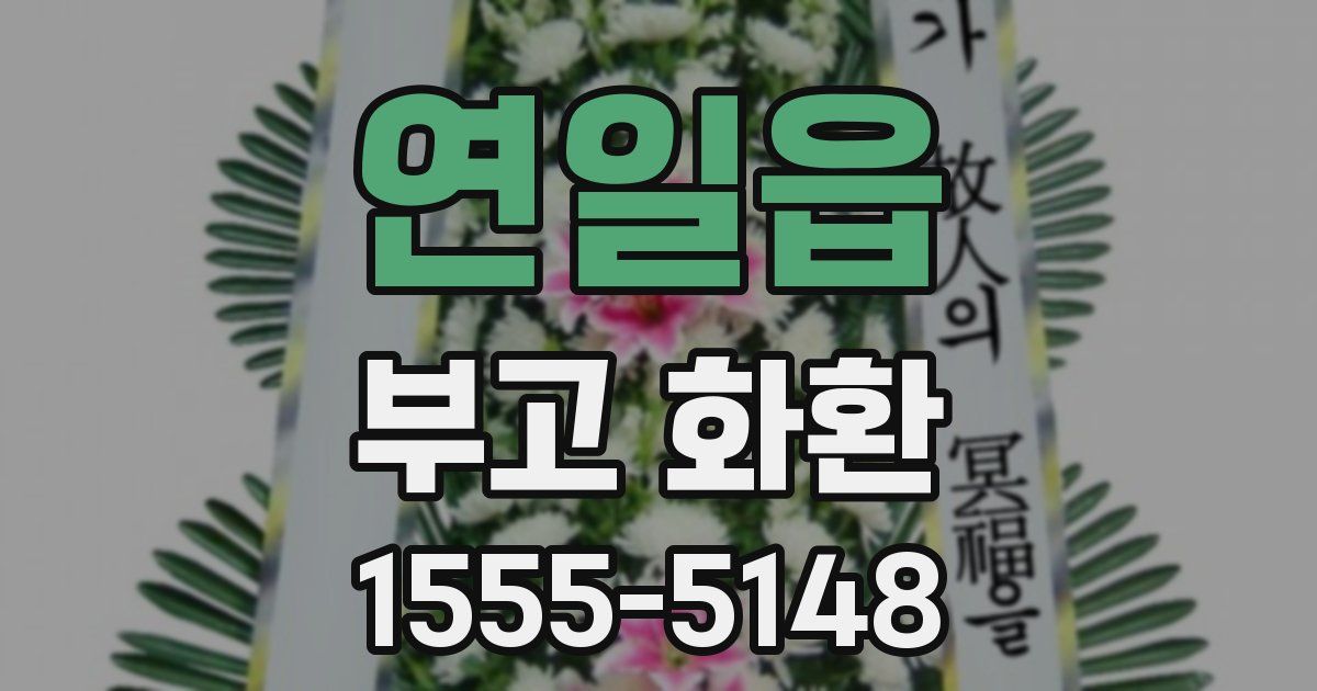 연일읍 부고 화환