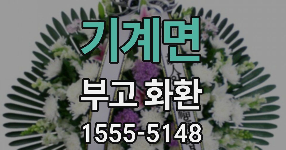 기계면 부고 화환