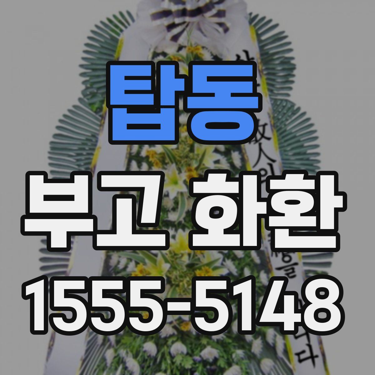 탑동 부고 화환