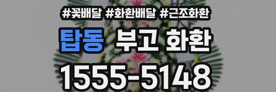 탑동 부고 화환