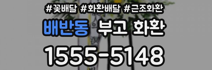 배반동 부고 화환
