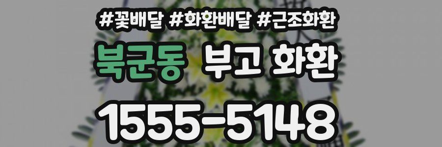 북군동 부고 화환