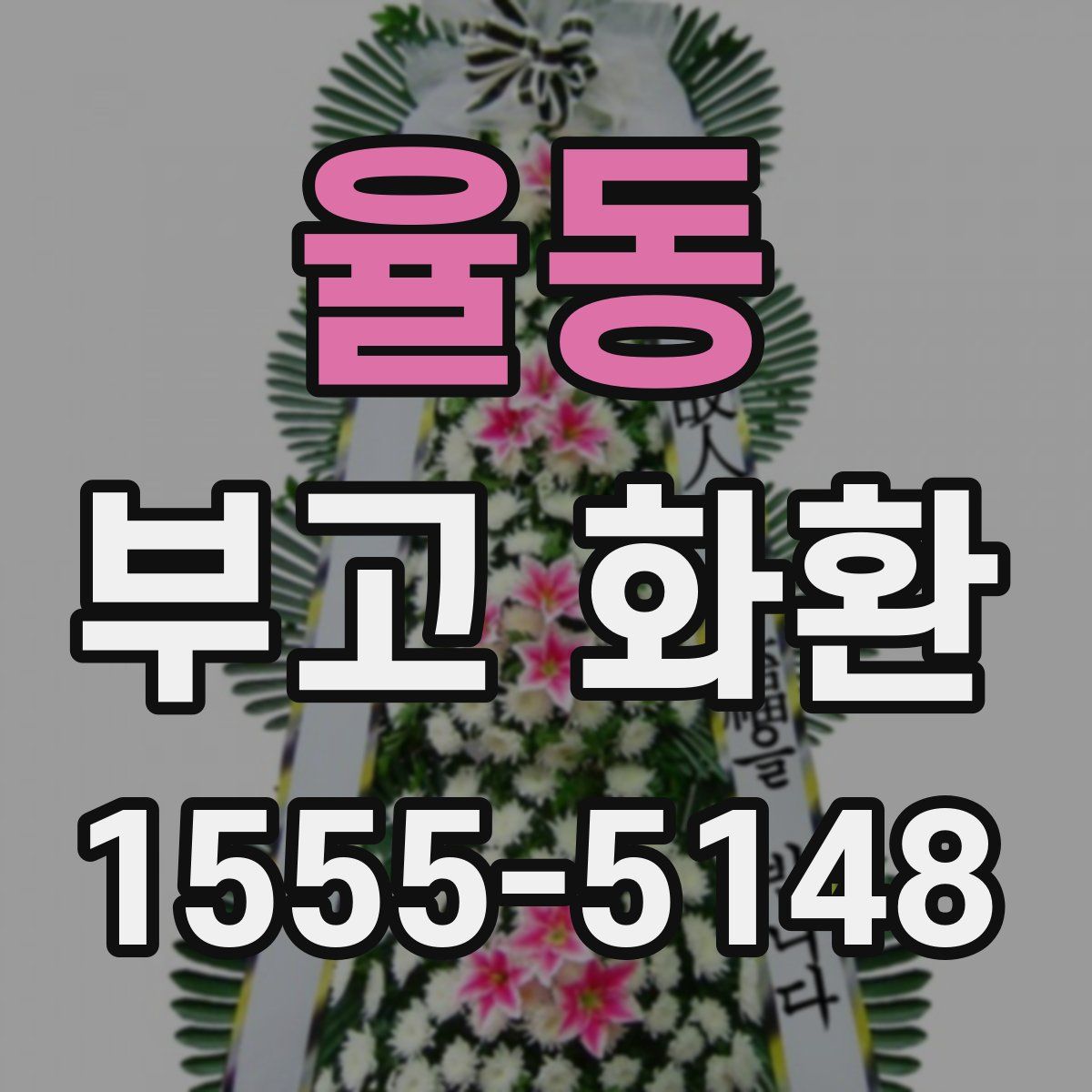 율동 부고 화환