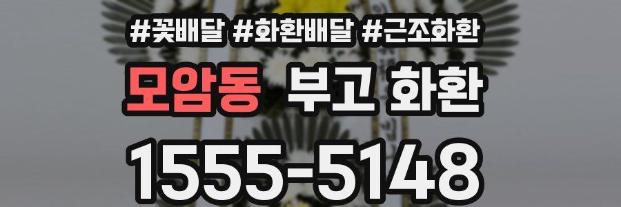 모암동 부고 화환