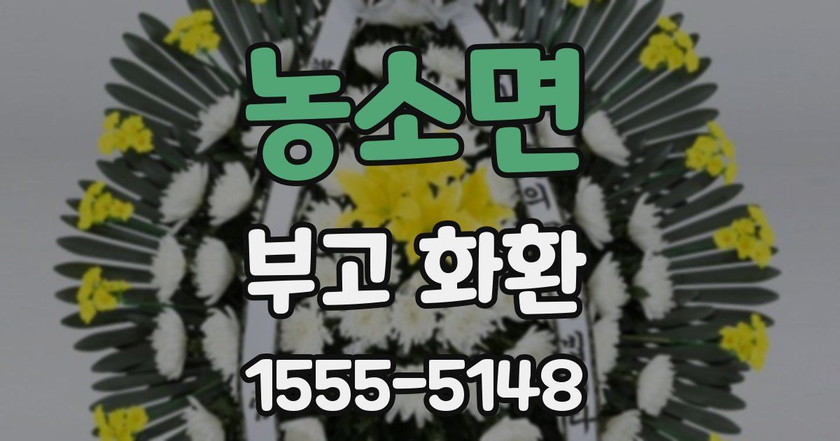 농소면 부고 화환