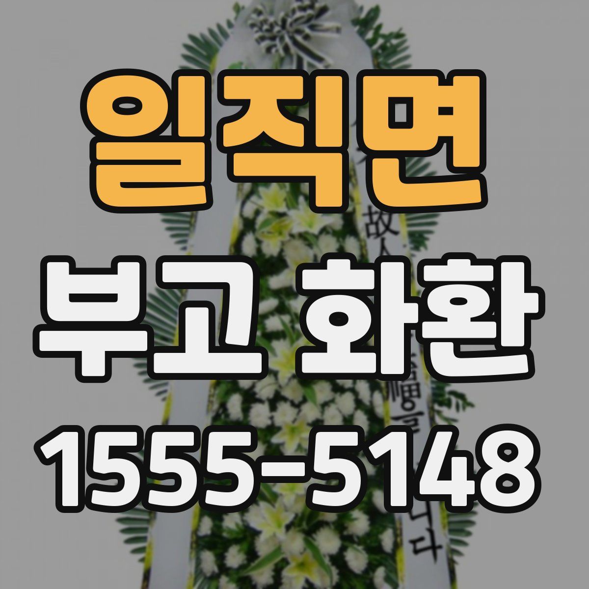 일직면 부고 화환
