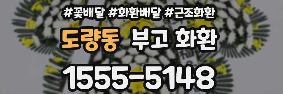 도량동 부고 화환