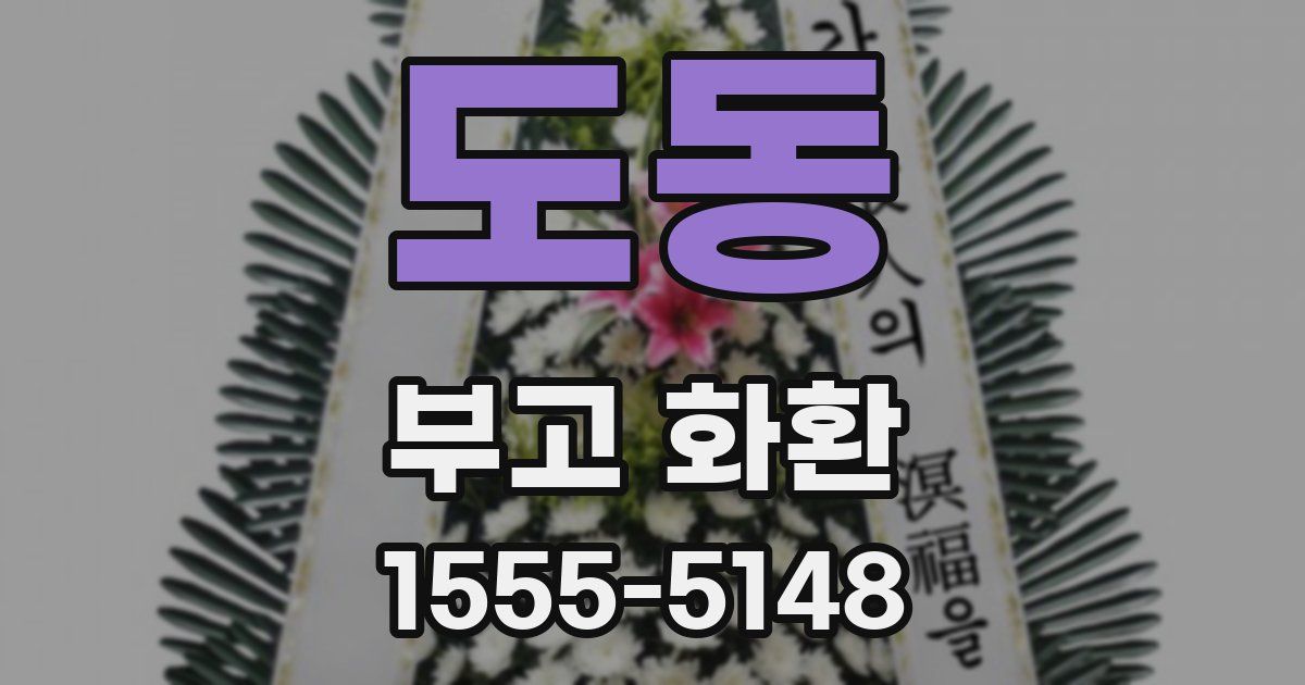 도동 부고 화환