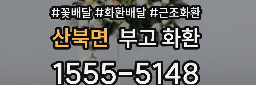 산북면 부고 화환