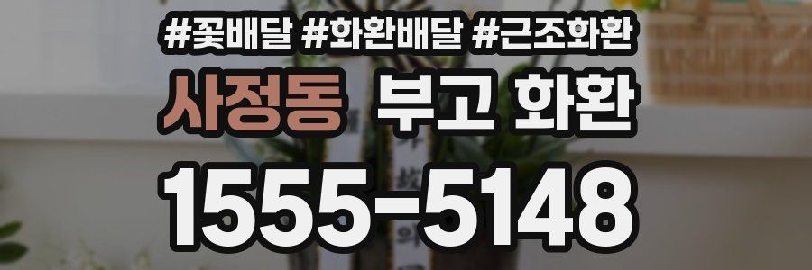 사정동 부고 화환