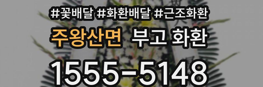 주왕산면 부고 화환
