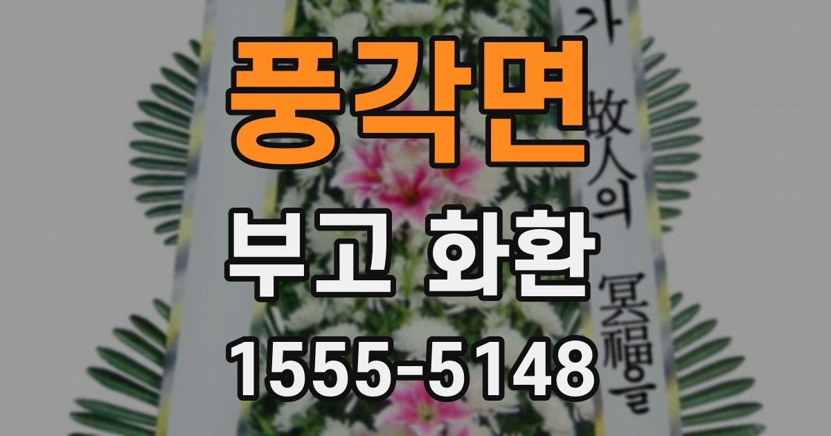 풍각면 부고 화환