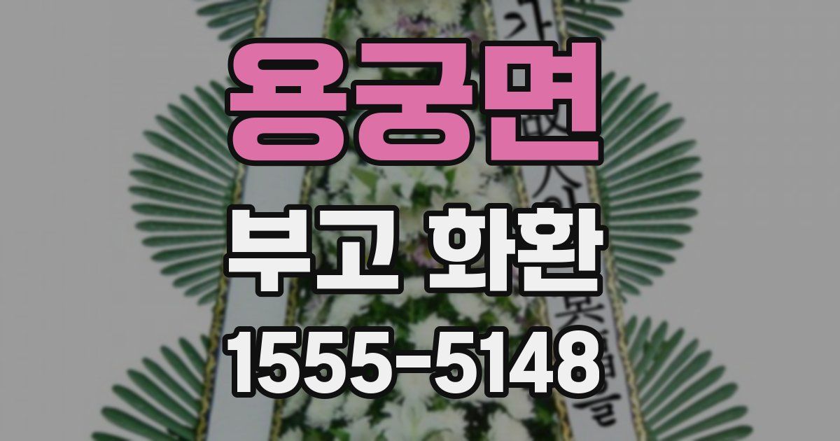 용궁면 부고 화환