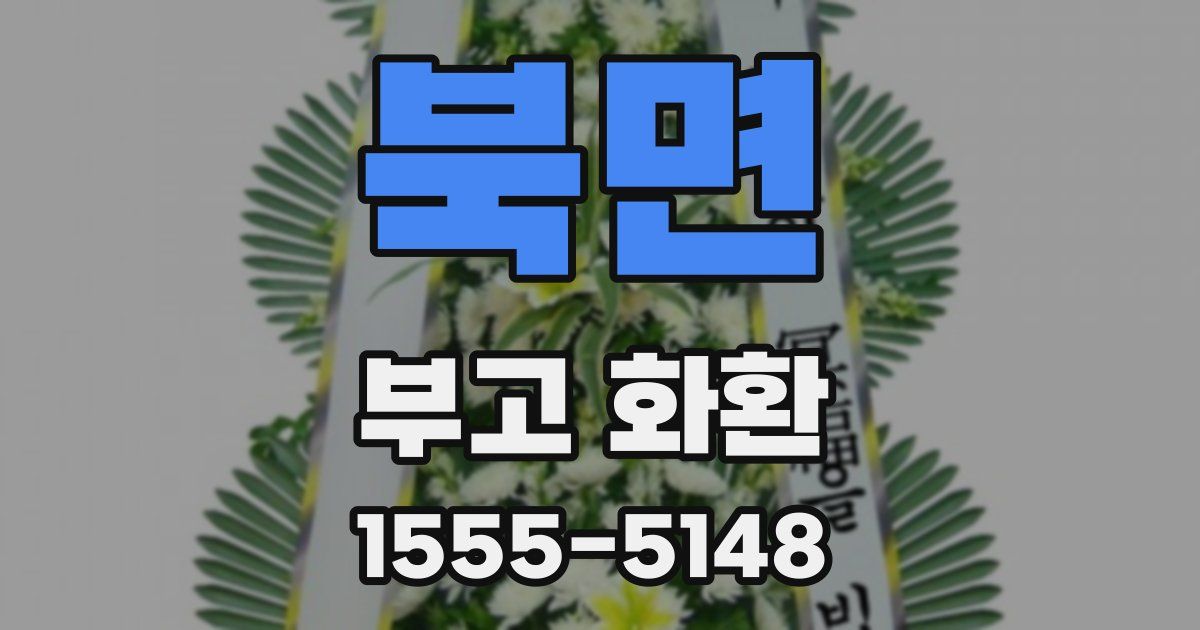 북면 부고 화환