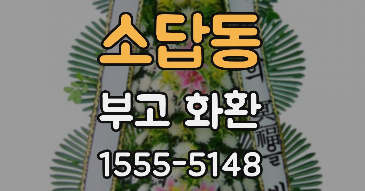 소답동 부고 화환