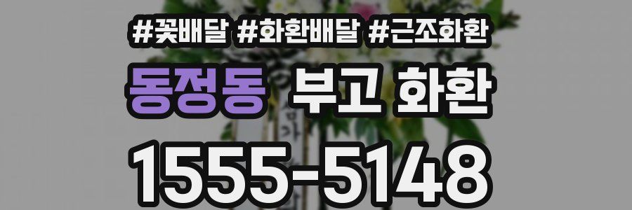 동정동 부고 화환